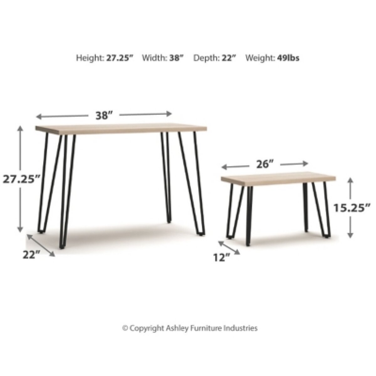 Blariden Desk with Bench Desks Ashley Furniture 25
