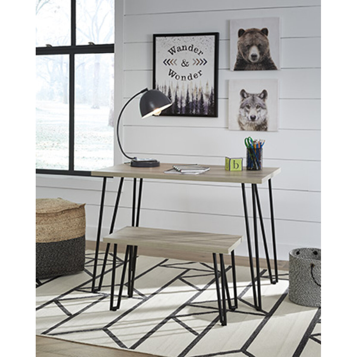 Blariden Desk with Bench Desks Ashley Furniture 16