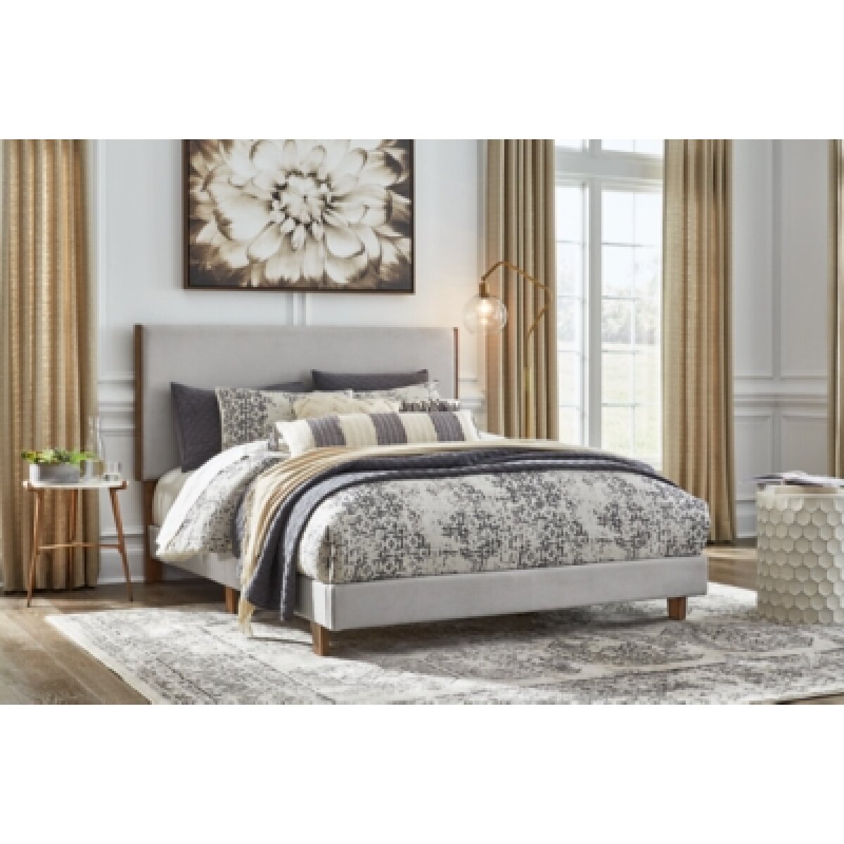 Tranhaus Queen Upholstered Bed Beds Ashley Furniture 16