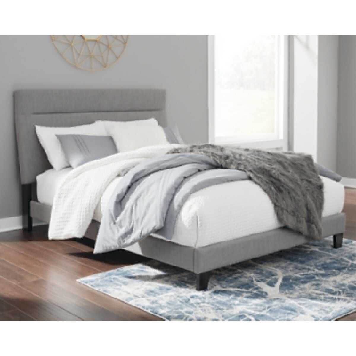Adelloni Queen Upholstered Bed Beds Ashley Furniture 16