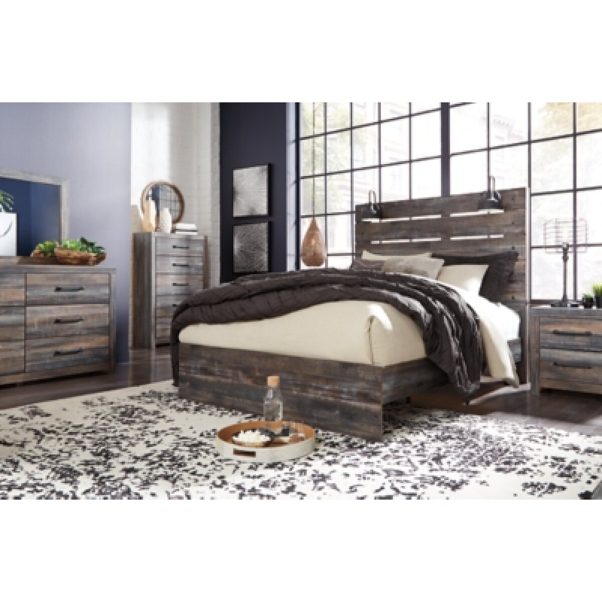 Drystan Queen Panel Headboard Beds Ashley Furniture 19