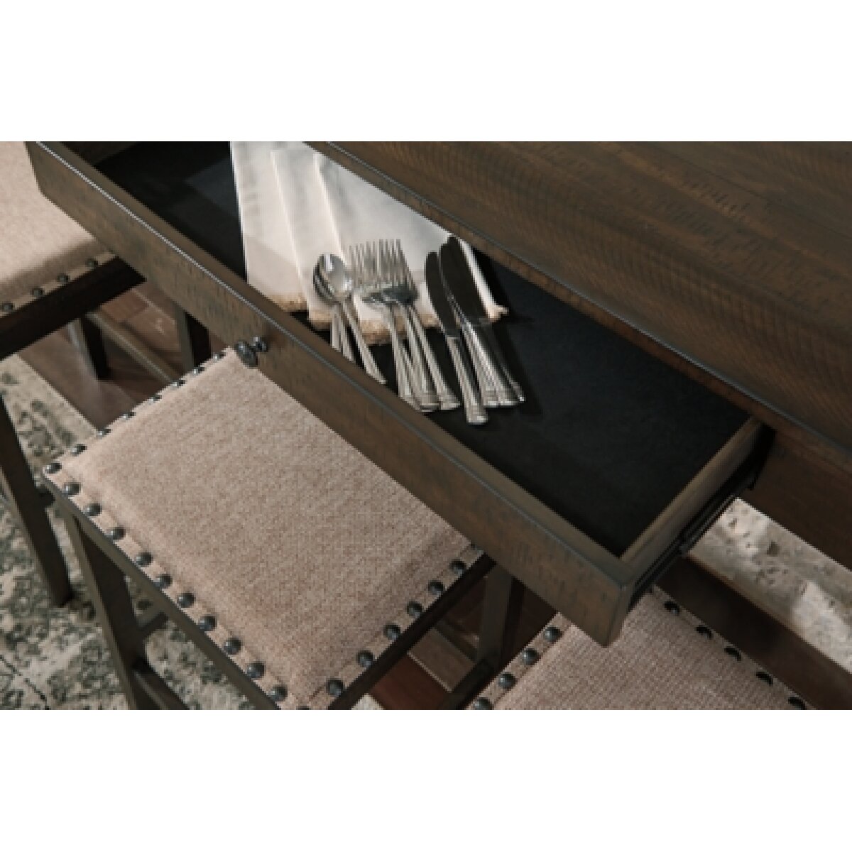 Rokane Counter Height Dining Table and Bar Stools (Set of 4) Dining Tables Ashley Furniture 26