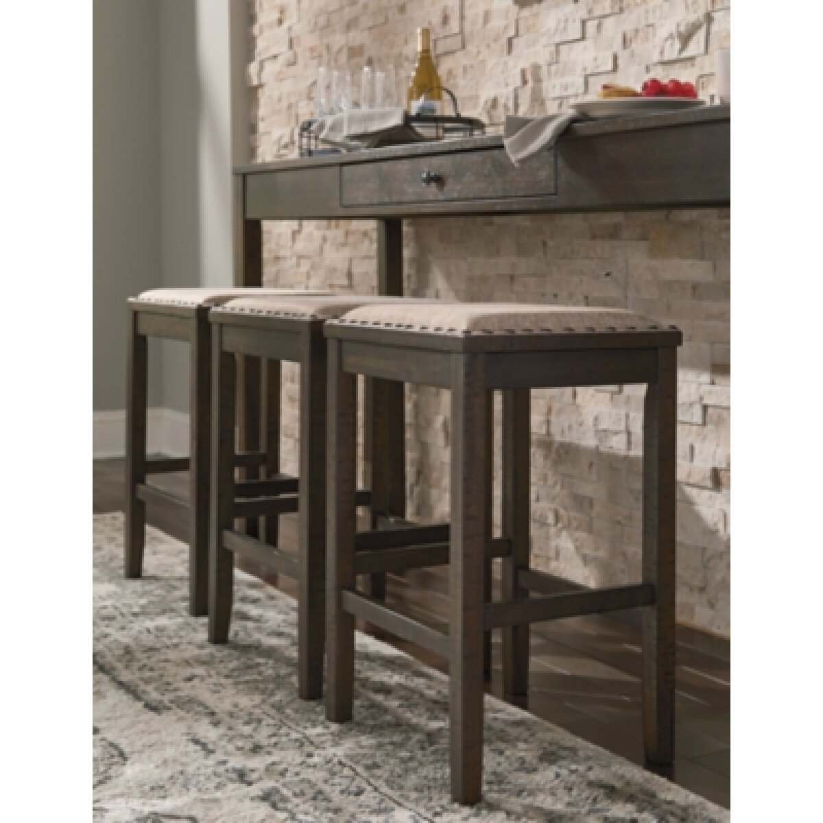 Rokane Counter Height Dining Table and Bar Stools (Set of 4) Dining Tables Ashley Furniture 24