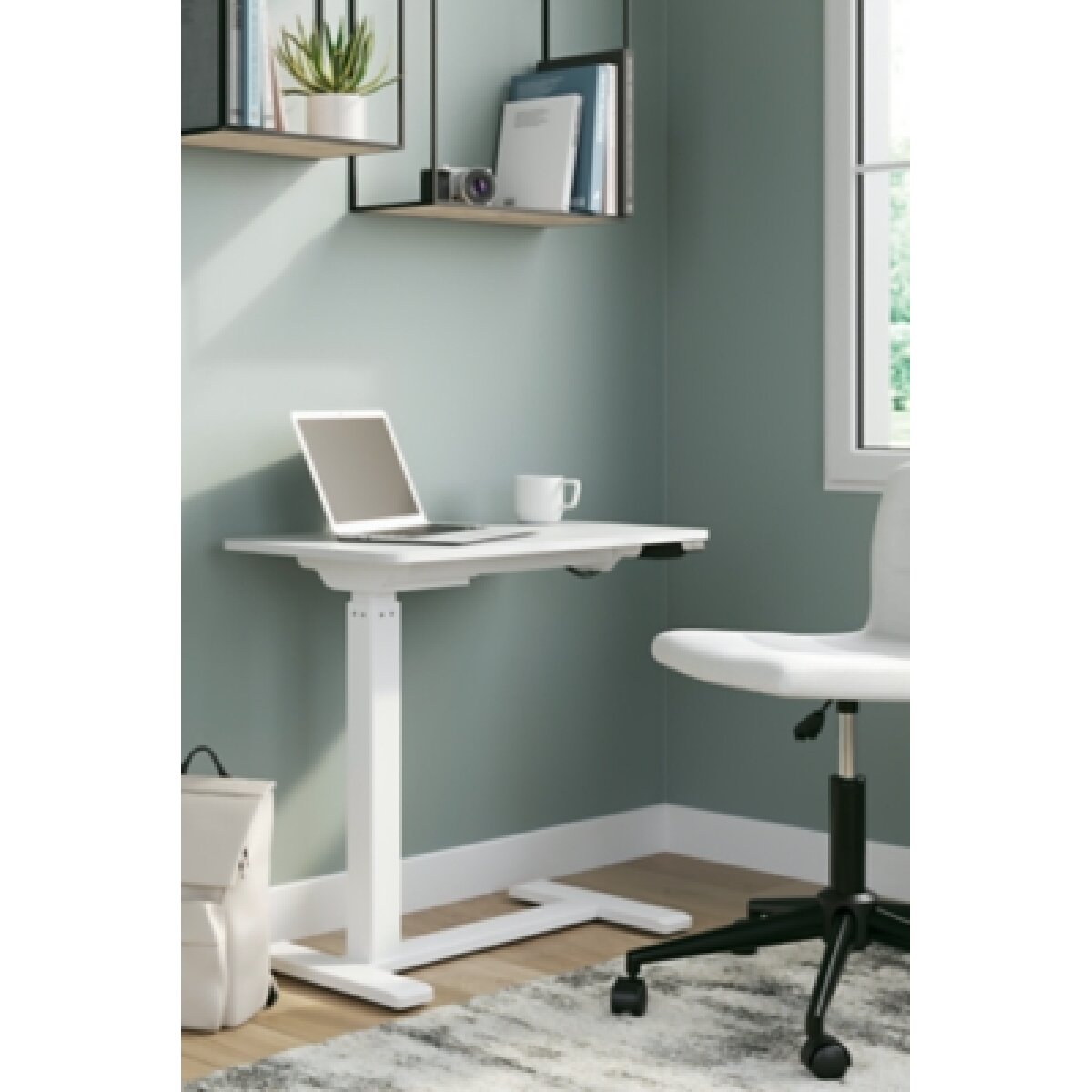 Lynxtyn Adjustable Height Home Office Side Desk Desks Ashley Furniture 20