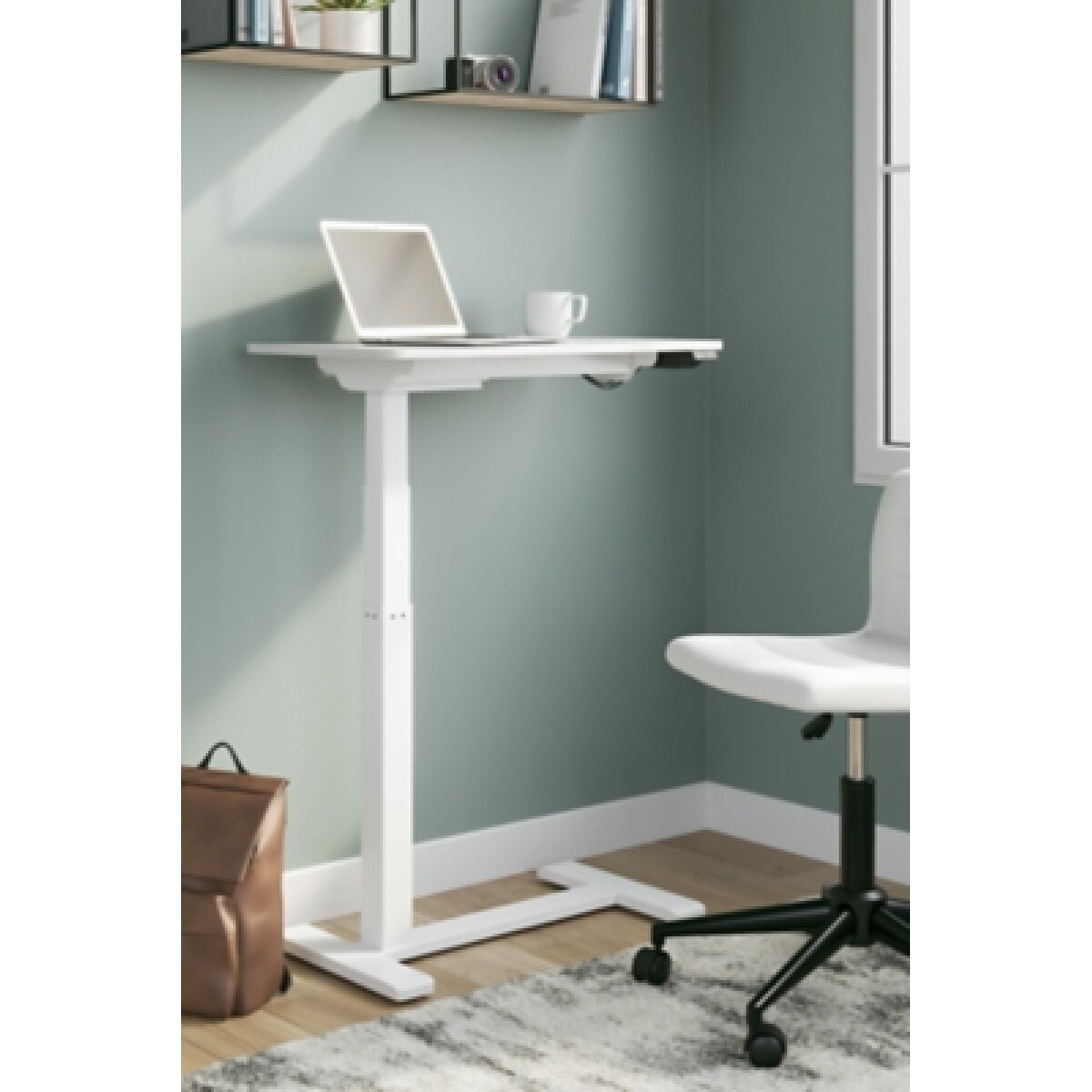 Lynxtyn Adjustable Height Home Office Side Desk Desks Ashley Furniture 26