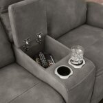 Next-Gen DuraPella Power Reclining Loveseat with Console - Image 9