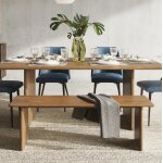 Burke Solid Wood Slab Bench - Image 3