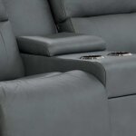 Apollo Power Reclining Loveseat w/ Headrest & Console - U49757 - Image 14