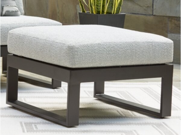 Beachloft Outdoor Ottoman with Cushion - Image 3